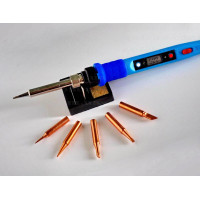 Паяльник 80W; 180-500°C, 80Вт C Регулировкой и Поддержкой Температурного Режима, ЖК дисплей, Керамический нагреватель КОМПЛЕКТ!