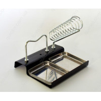 Двойная металлическая подставка для паяльника Двойная металлическая подставка для паяльника