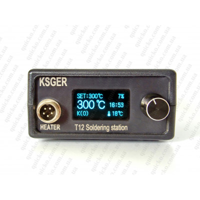 Паяльная станция KSGER STM32 T12 2.1S Ручка 9501 с системой быстрой смены жала CK